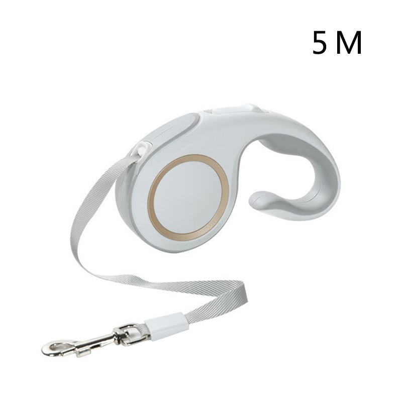 Lorzini retractable dog leash with comfortable one-hand control